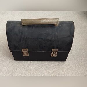 Classic Black Metal Lunchbox for Men